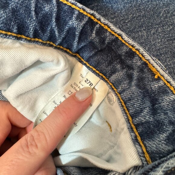 EVERLANE Women's The Low-Key Jean in Medium Blue, Size 27R - Picture 5 of 8